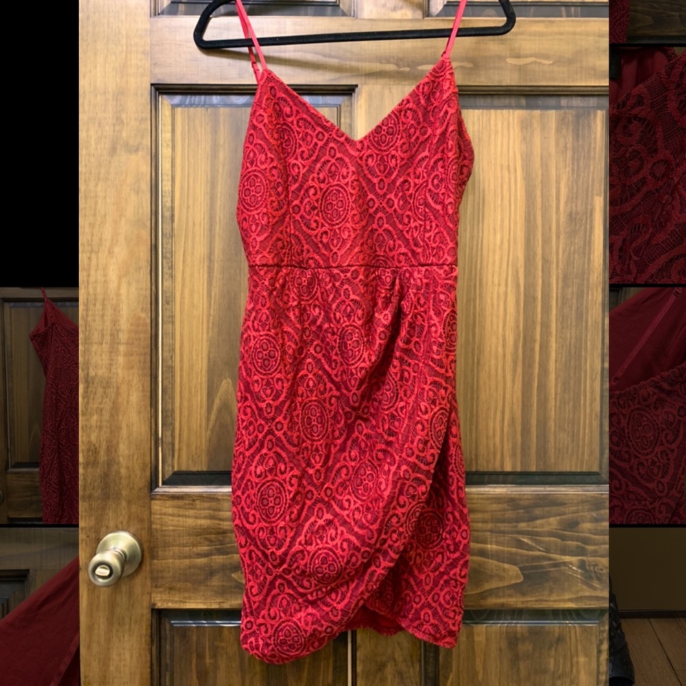 Red Lace Lulus Dress